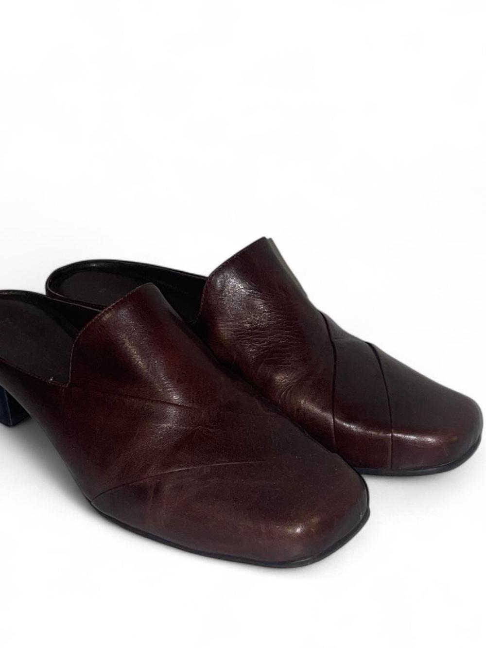 Naturalizer Women's Leather Slip-On Mule in Dark Brown